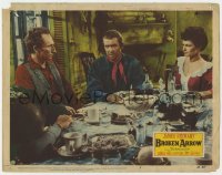 7p106 BROKEN ARROW LC #2 1950 Delmer Daves classic, James Stewart looks pensive at table!