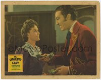 7p151 CISCO KID & THE LADY LC 1939 suave Cesar Romero hands cash to pretty Marjorie Weaver!