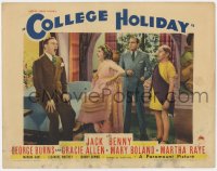 7p157 COLLEGE HOLIDAY LC 1936 George Burns, Gracie Allen, Jack Benny & old guy in Roman costume!