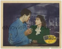 7p188 DAISY KENYON LC #3 1947 c/u of Joan Crawford & Henry Fonda toasting with shot glasses!