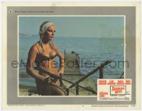 7p203 DEADLIER THAN THE MALE LC #8 1967 best c/u of sexy Elke Sommer in bikini with spear gun!