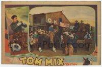 7p212 DESTRY RIDES AGAIN LC 1932 Tom Mix on Tony at the O.K. Corral in his first talking picture!