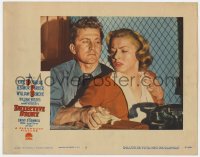 7p213 DETECTIVE STORY LC #5 1951 Kirk Douglas sneers at Eleanor Parker when he finds out the truth!