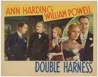 7p233 DOUBLE HARNESS LC 1933 double image of William Powell with Ann Harding & Henry Stephenson!