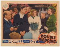 7p234 DOUBLE WEDDING LC 1937 Myrna Loy wasn't invited to William Powell & Florence Rice's wedding!