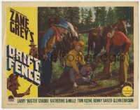 7p245 DRIFT FENCE LC 1936 Buster Crabbe, Tom Keene & another with wounded cowboy, Zane Grey!