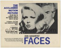 7p264 FACES LC 1968 close up of Gena Rowlands & John Marley, John Cassavetes cult classic!