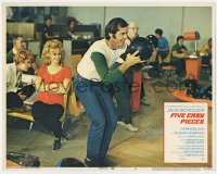 7p287 FIVE EASY PIECES int'l LC #4 1970 Jack Nicholson & Karen Black in bowling alley, Bob Rafelson!