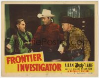 7p312 FRONTIER INVESTIGATOR LC #7 1949 Allan Rocky Lane gets between two old men fighting!