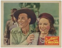 7p322 GENTLEMAN FROM ARIZONA LC 1939 great close up of John King & Joan Barclay laughing!