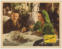 7p315 G.I. WAR BRIDES LC 1946 Anna Lee stares at distracted William Henry in uniform at dinner!