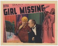 7p331 GIRL MISSING LC 1933 scared couple by dagger stuck in bed with YOU'RE NEXT note on it!
