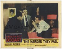 7p360 HARDER THEY FALL LC 1956 Nehemiah Persoff watches Rod Steiger threaten Humphrey Bogart!