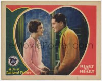7p367 HEART TO HEART LC 1928 romantic close up of Mary Astor & Lloyd Hughes, ultra rare!