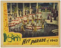7p382 HIT PARADE OF 1943 LC 1943 wonderful far shot of elaborate musical production number!