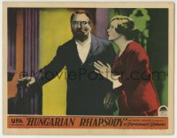 7p403 HUNGARIAN RHAPSODY LC 1928 great close up of Giza Bathory & angry Fritz Greiner!