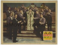 7p414 ICELAND LC 1942 beautiful Osa Massen stands with Sammy Kaye & His Orchestra!