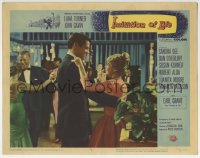 7p416 IMITATION OF LIFE LC #7 1959 close up of Sandra Dee & John Gavin dancing, Fannie Hurst!