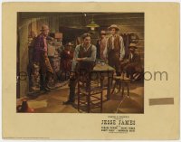 7p434 JESSE JAMES photolobby 1939 Tyrone Power, Henry Fonda & outlaws in their hideout!