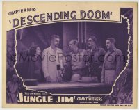 7p445 JUNGLE JIM chapter 10 LC 1936 Evelyn Brent & others by cool altar, Descending Doom!
