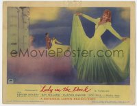 7p473 LADY IN THE DARK LC #1 1944 great fantasy image of sexy Ginger Rogers dancing in the clouds!