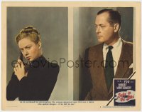 7p474 LADY IN THE LAKE LC #7 1947 c/u of Robert Montgomery eavesdropping on Audrey Totter w/ phone!