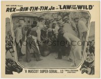 7p489 LAW OF THE WILD LC 1934 Rin Tin Tin Jr. & Rex King of the Wild Horses border art, Mascot!