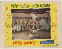 7p492 LET'S DANCE LC #2 1950 great image of crowd watching Fred Astaire dancing on chair!