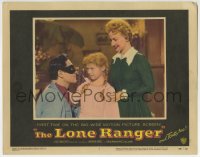 7p509 LONE RANGER LC #2 1956 masked Clayton Moore with Bonita Granville & young Beverly Washburn!