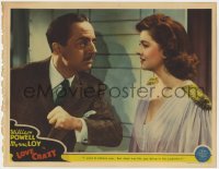 7p517 LOVE CRAZY LC 1941 William Powell asks Myrna Loy what that guy was doing in his undershirt!