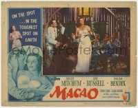 7p532 MACAO LC #7 1952 Josef von Sternberg, best image of sexy Jane Russell performing!