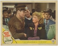 7p547 MAISIE GOES TO RENO LC #7 1944 close up of Ann Sothern with William Hall in uniform!