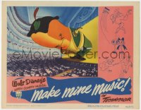 7p548 MAKE MINE MUSIC LC 1946 great cartoon image of giant whale bowing on stage, Walt Disney!