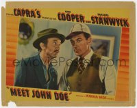 7p574 MEET JOHN DOE LC 1941 great c/u of Gary Cooper in baseball cap w/Walter Brennan, Frank Capra!
