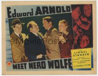 7p575 MEET NERO WOLFE LC 1936 great close image of Edward Arnold in title role & Lionel Stander!