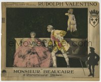 7p588 MONSIEUR BEAUCAIRE LC 1924 close up of Rudolph Valentino romancing pretty Bebe Daniels!