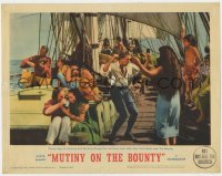 7p608 MUTINY ON THE BOUNTY LC #7 1962 after the mutiny, the crew drinks & dances!