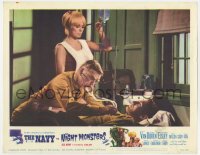 7p619 NAVY VS THE NIGHT MONSTERS LC #7 1966 sexy Mamie Van Doren assists doctor treating man!