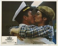 7p638 OFFICER & A GENTLEMAN LC #4 1982 best close up of Richard Gere & Debra Winger kissing