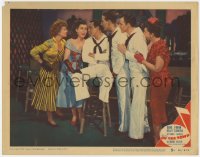 7p645 ON THE TOWN LC #5 1949 stars gather together at bar in classic Stanley Donen musical!