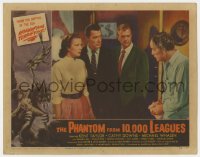 7p676 PHANTOM FROM 10,000 LEAGUES LC #5 1956 close-up of Kent Taylor, Cathy Downs & others!