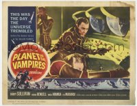 7p684 PLANET OF THE VAMPIRES LC #5 1965 Mario Bava, Barry Sullivan reaches for controls!