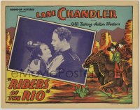 7p722 RIDERS OF THE RIO LC 1930 romantic close up of cowboy Lane Chandler & Karla Cowan!