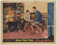7p737 ROUGH WATERS LC 1930 canine star Rin Tin Tin, Jobyna Ralston & uniformed Lane Chandler!