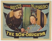 7p808 SON-DAUGHTER LC 1932 close up of Helen Hayes & Warner Oland in yellowface makeup!