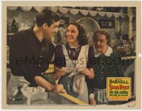 7p820 STAR DUST LC 1940 young Linda Darnell shows bandaged John Payne her news!