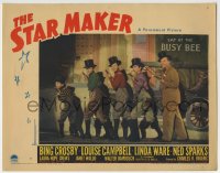 7p821 STAR MAKER LC 1939 Bing Crosby performing on stage with four young boys in top hats!
