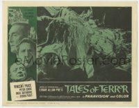 7p852 TALES OF TERROR LC #6 1962 gruesome close up of melted man, Edgar Allan Poe, Roger Corman!