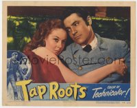 7p854 TAP ROOTS LC #6 1948 close up of sexy Susan Hayward with her arms around Whitfield Connor!