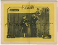 7p895 THREE CHEERS LC 1923 kids Elmo Billings & Jack McHugh messing with police officer!
